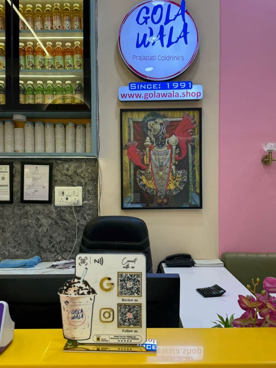 Golawala Google review standee